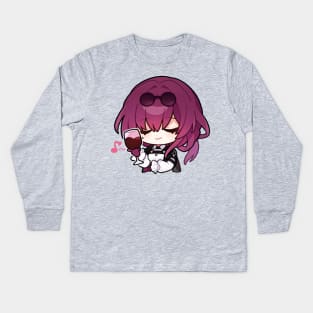 Honkai Star Rail Chibi Kafka 2 Kids Long Sleeve T-Shirt